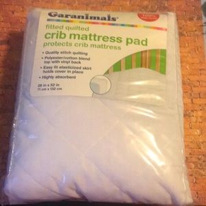 Crib mattress pad.
